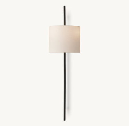 VELA OCTAGONAL BAR SCONCE - ROUND SHADE