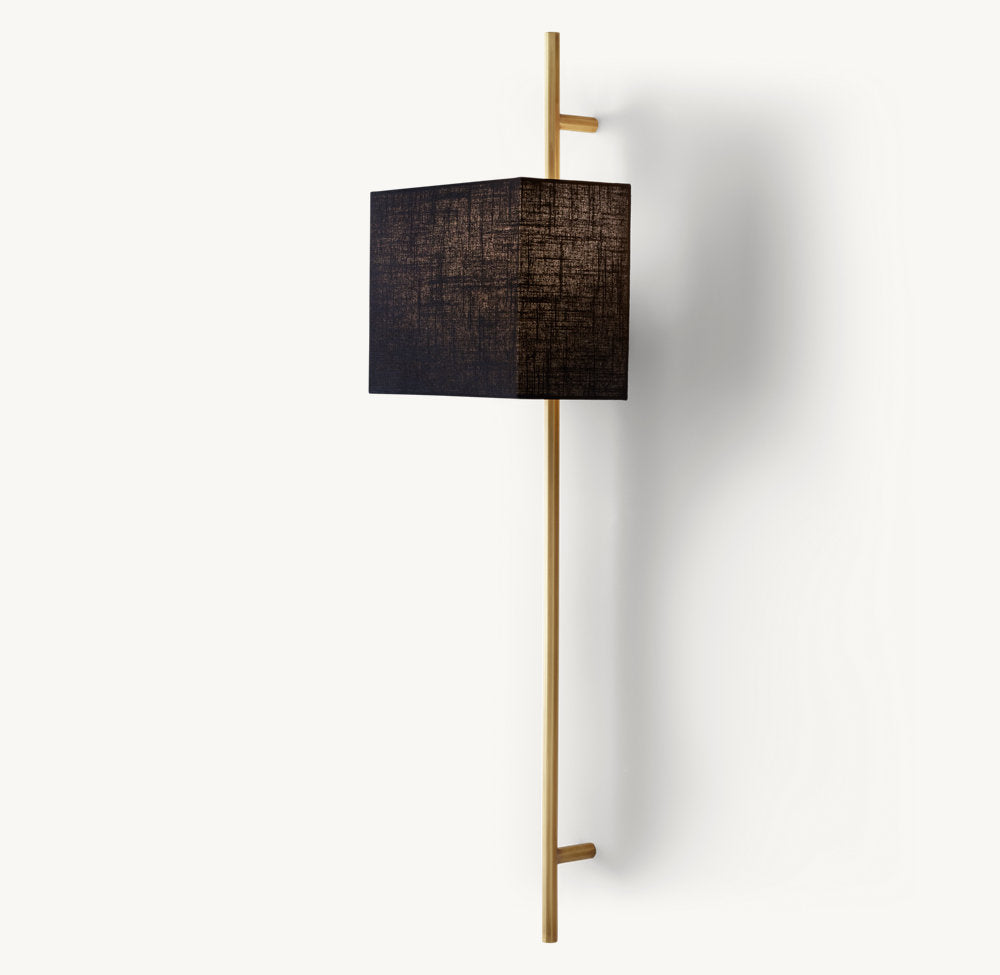 VELA OCTAGONAL BAR SCONCE - RECTANGULAR SHADE