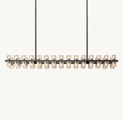 ARCACHON LED RECTANGULAR CHANDELIER 54"