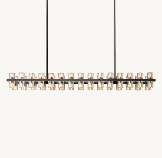 ARCACHON LED RECTANGULAR CHANDELIER 54"