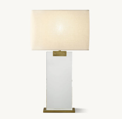RECTANGULAR COLUMN CRYSTAL TABLE LAMP