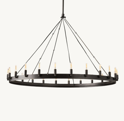 CAMINO VINTAGE FILAMENT ROUND CHANDELIER 50"