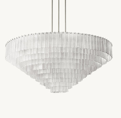 SIRENE CLEAR GLASS ROUND CHANDELIER 65"