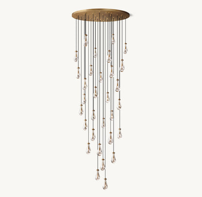RAIN ROUND CHANDELIER 60"