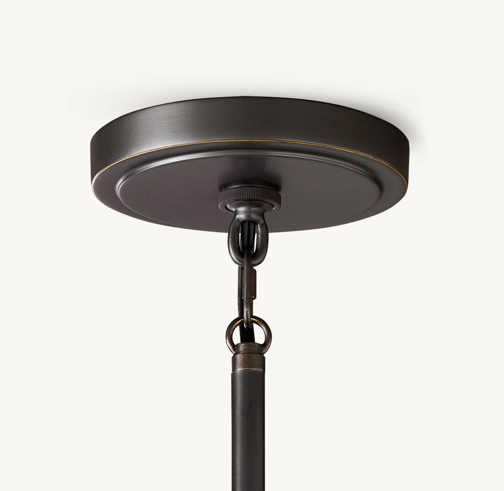 REED WHITE PLEATED DRUM PENDANT