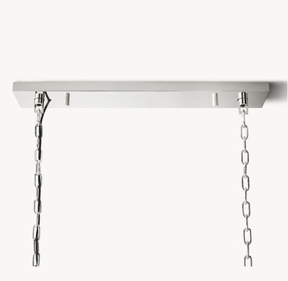 1920S ODEON RECTANGULAR CHANDELIER 40"