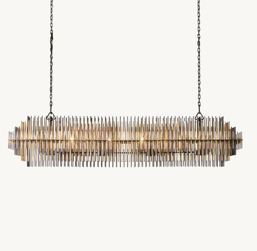 EMILE RECTANGULAR CHANDELIER 54"