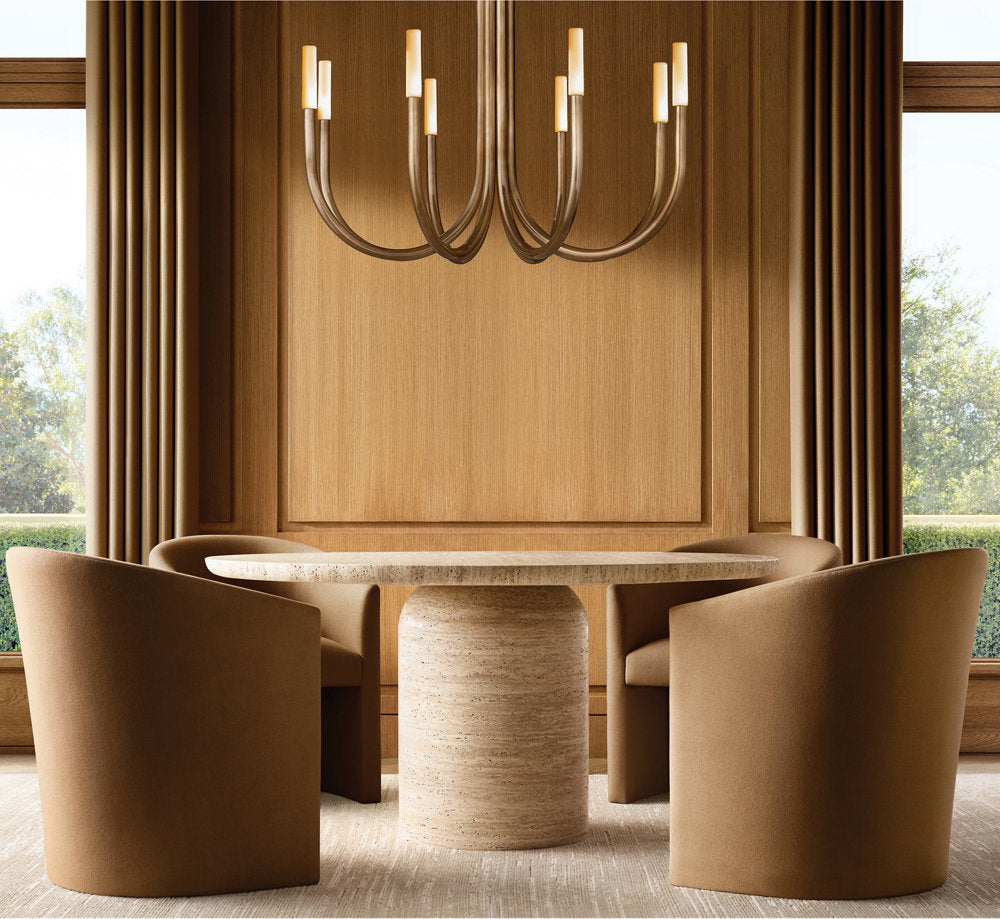 ROUSSEAU ROUND CHANDELIER 38"