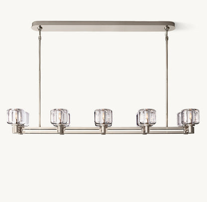 DEMARET DOUBLE LINEAR CHANDELIER 54"