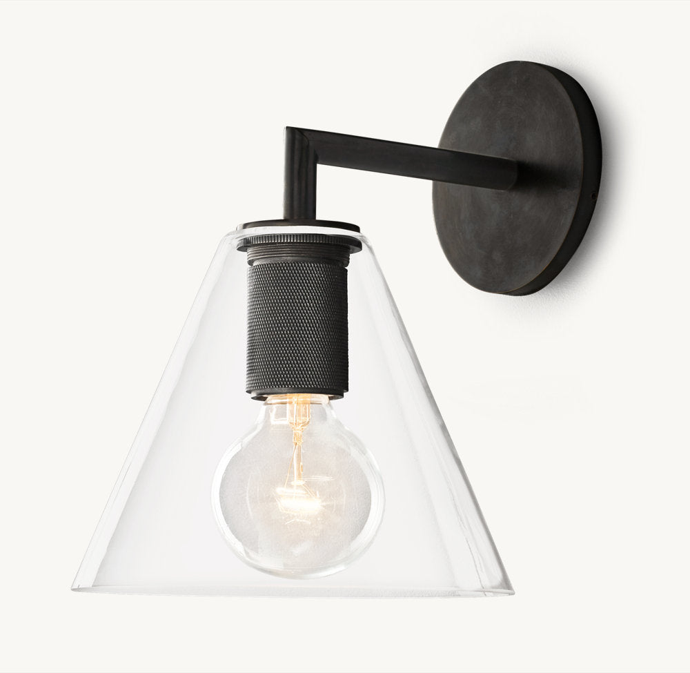 UTILITAIRE FUNNEL SHADE SCONCE