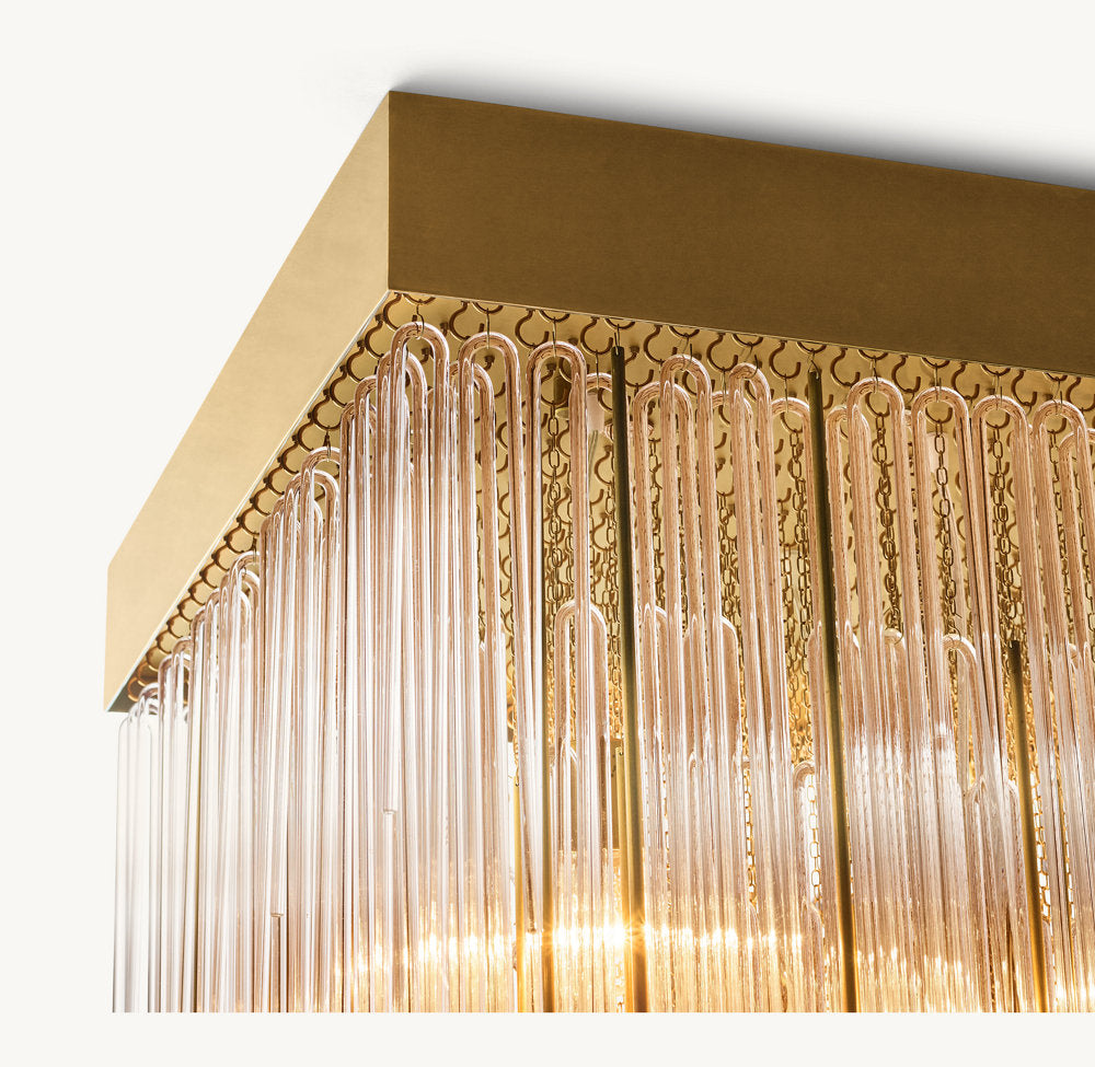 CASCADA SQUARE CHANDELIER 30"