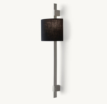 VELA RECTANGULAR BAR SCONCE - ROUND SHADE