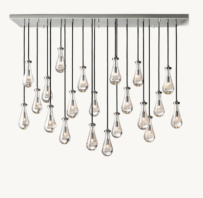RAIN RECTANGULAR CHANDELIER 72"