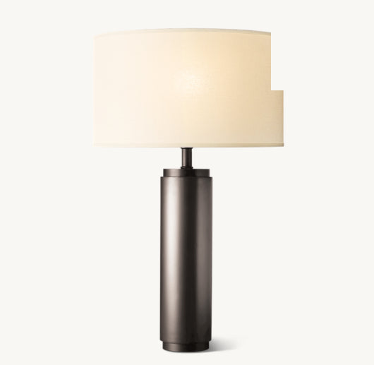 CYLINDRICAL COLUMN TABLE LAMP
