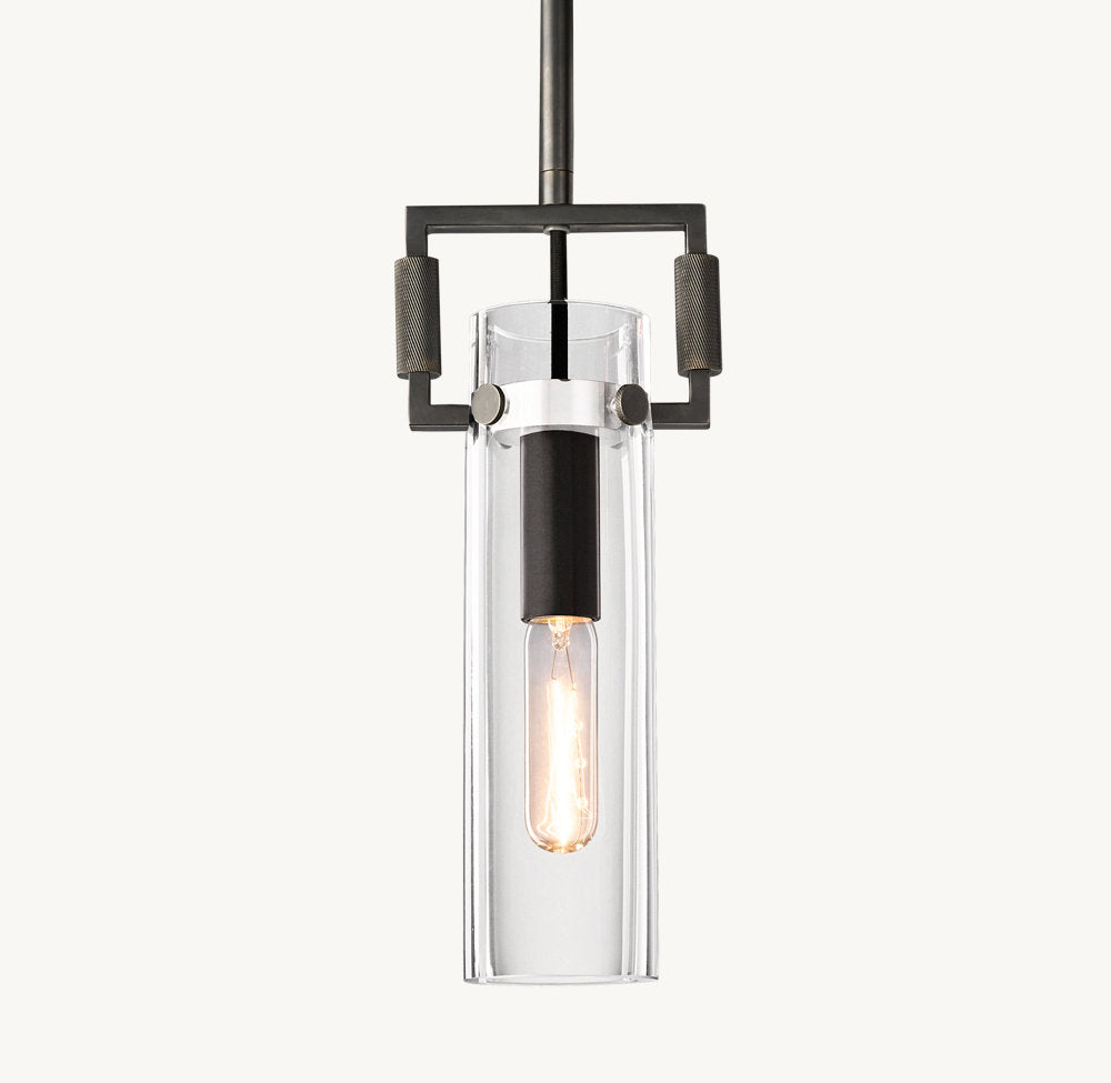 MACHINIST GLASS CYLINDER PENDANT