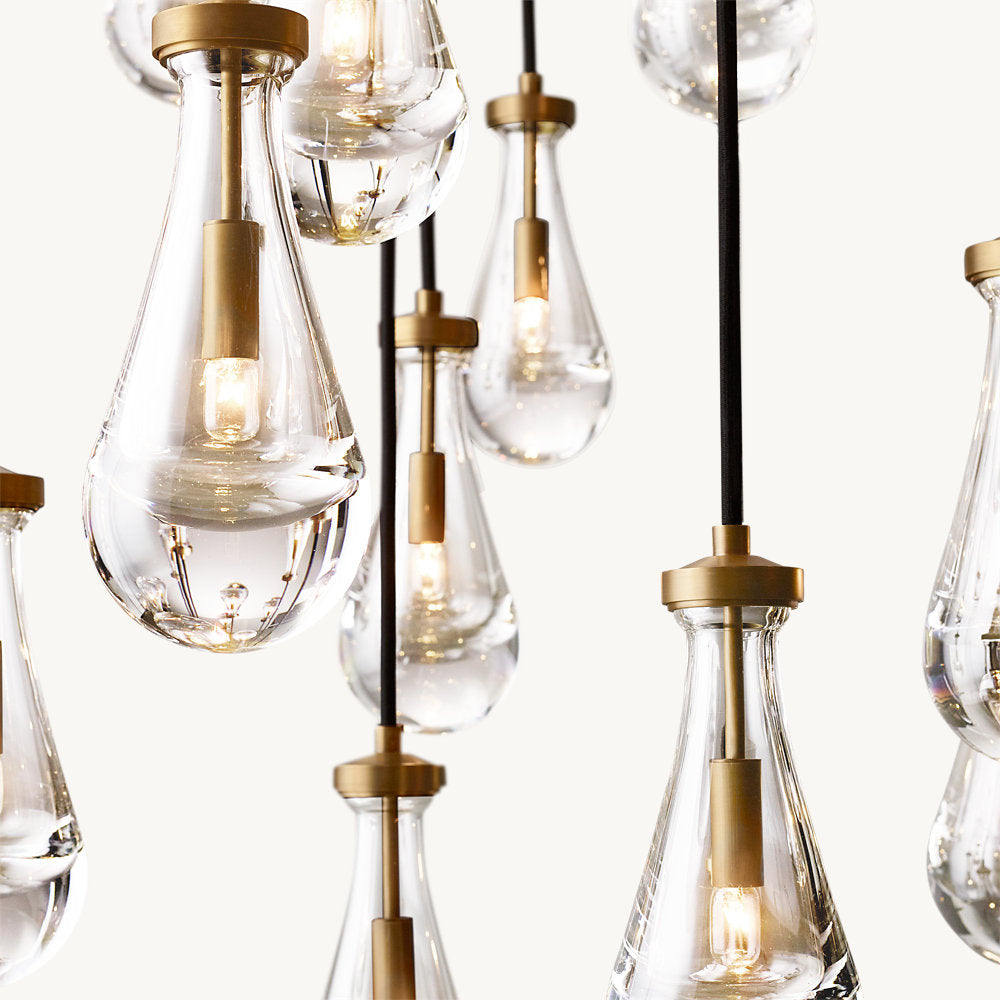 RAIN ROUND CHANDELIER 60"