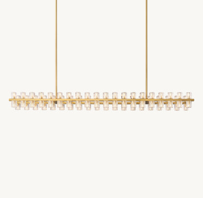 ARCACHON LED RECTANGULAR CHANDELIER 72"