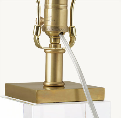 SQUARE COLUMN CRYSTAL TABLE LAMP