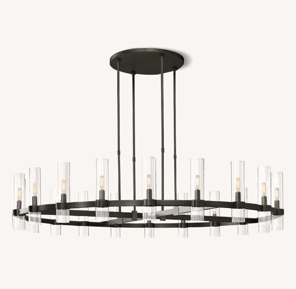 RAVELLE ROUND CHANDELIER 60"