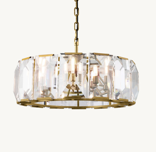 HARLOW CRYSTAL ROUND CHANDELIER 31"