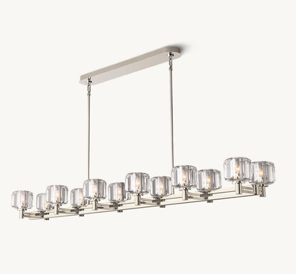 DEMARET DOUBLE LINEAR CHANDELIER 72"