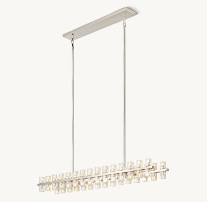 ARCACHON LED RECTANGULAR CHANDELIER 54"