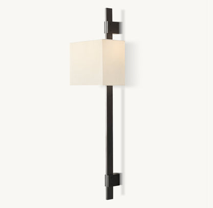 VELA RECTANGULAR BAR SCONCE - RECTANGULAR SHADE
