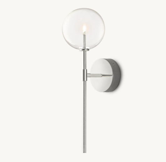 GLASS GLOBE SCONCE