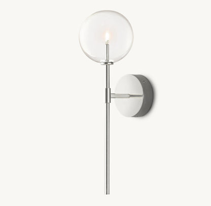 GLASS GLOBE SCONCE
