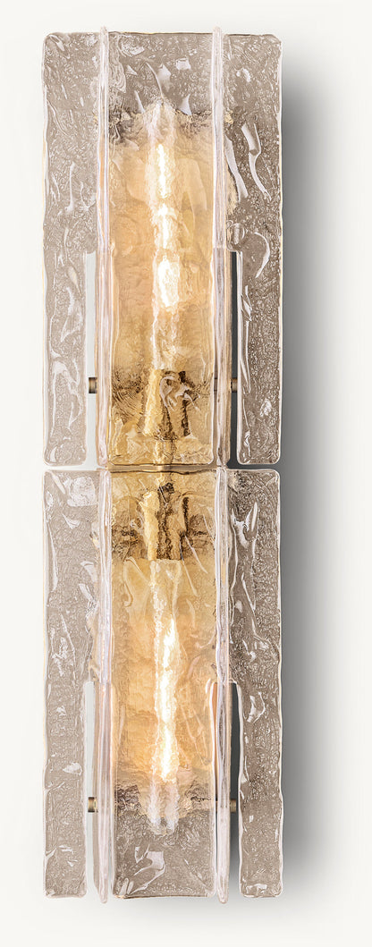 LATTICE SMOKE GLASS SCONCE