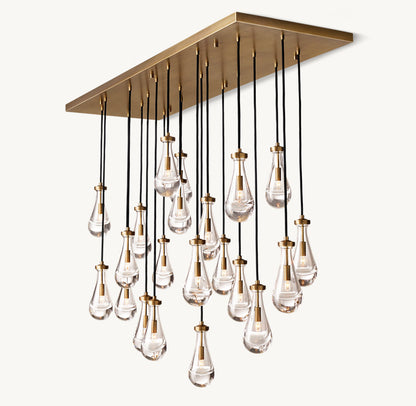 RAIN RECTANGULAR CHANDELIER 72"