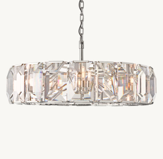 HARLOW CRYSTAL ROUND CHANDELIER 43"