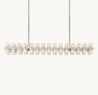 ARCACHON LED RECTANGULAR CHANDELIER 54"