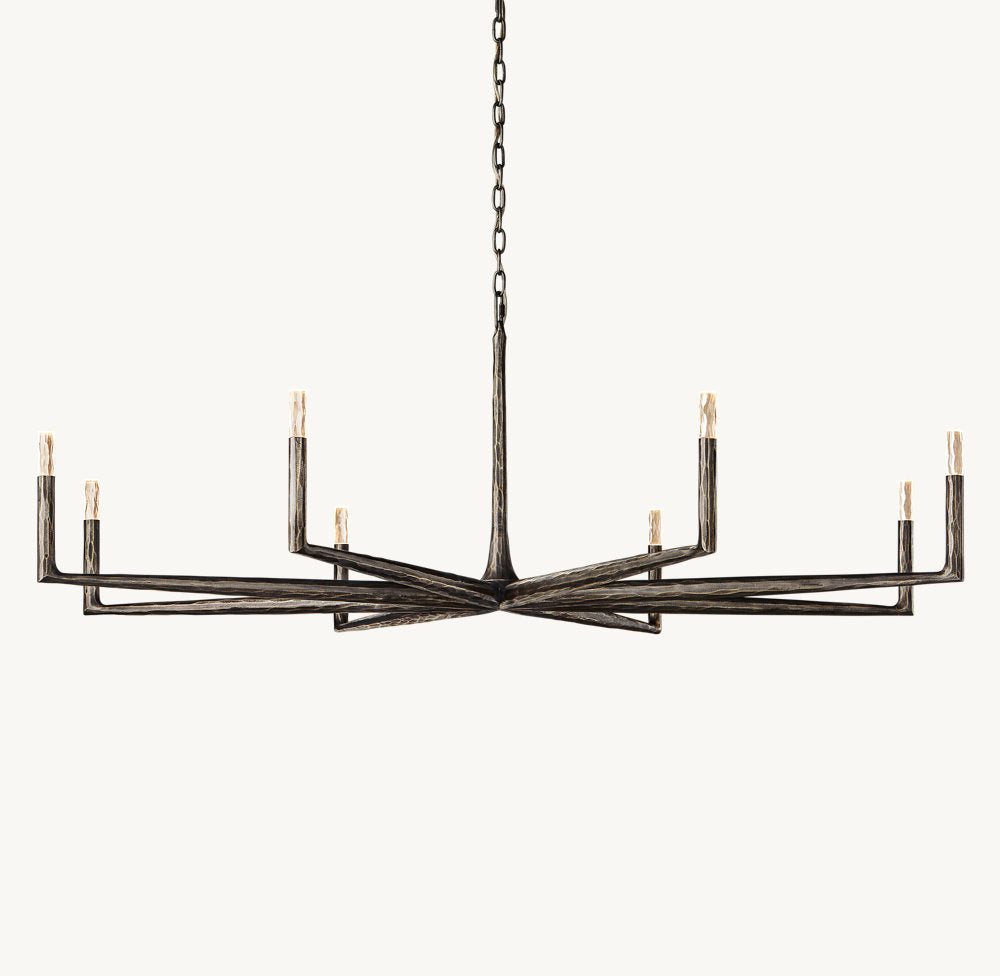 THADDEUS ROUND CHANDELIER 72"