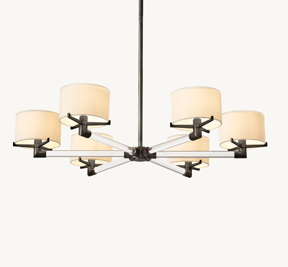 TRUMAN ROUND CHANDELIER 36"