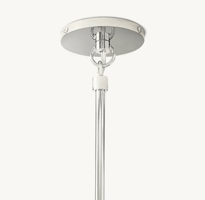 BOULE DE CRISTAL CLEAR GLASS ROD PENDANT