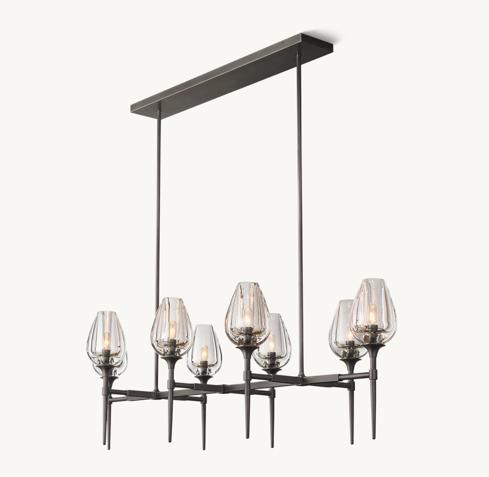 TULIP LINEAR CHANDELIER 52"