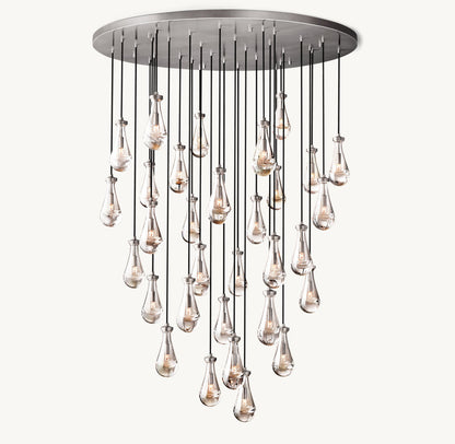 RAIN ROUND CHANDELIER 60"
