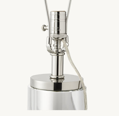 CYLINDRICAL COLUMN CRYSTAL TABLE LAMP