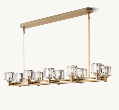DEMARET DOUBLE LINEAR CHANDELIER 54"