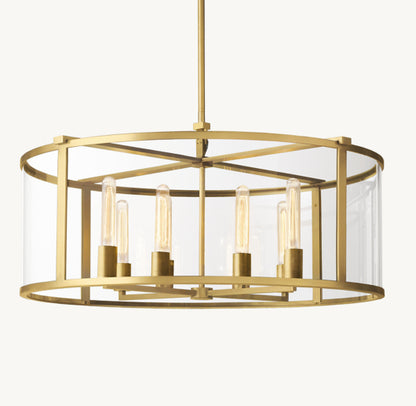 BECKMAN ROUND CHANDELIER 33"