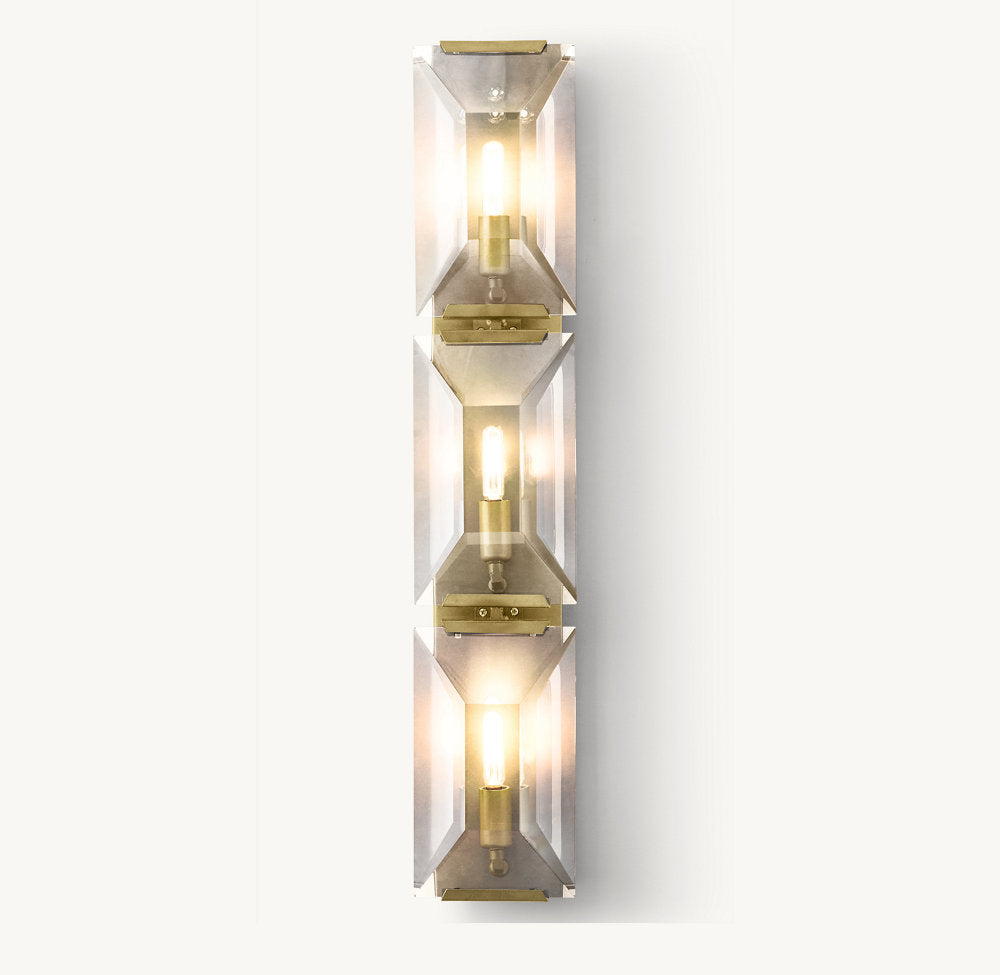 HARLOW CRYSTAL TRIPLE SCONCE