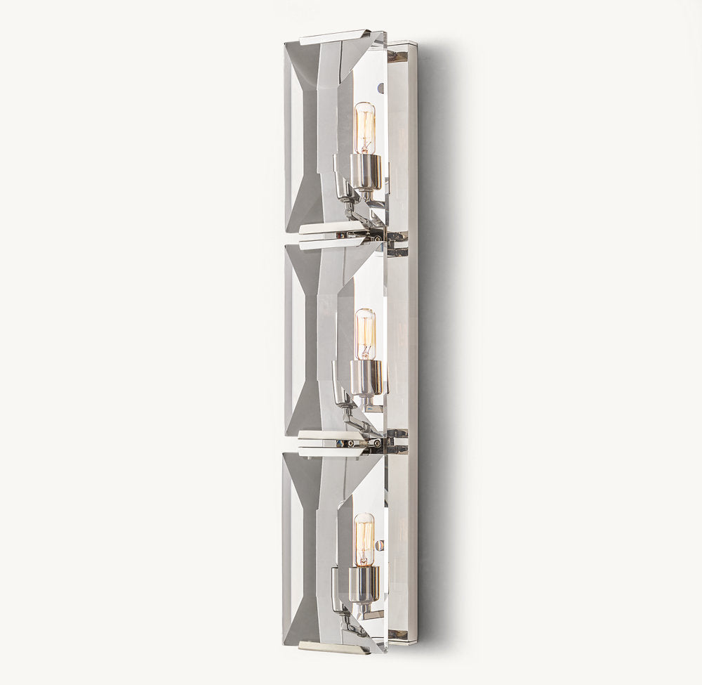 HARLOW CRYSTAL TRIPLE SCONCE
