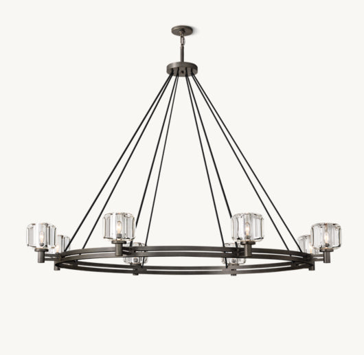 DEMARET ROUND CHANDELIER 60"