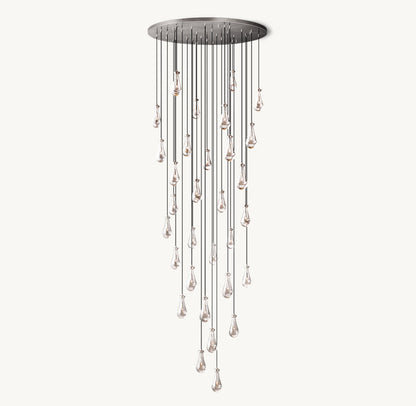 RAIN ROUND CHANDELIER 60"