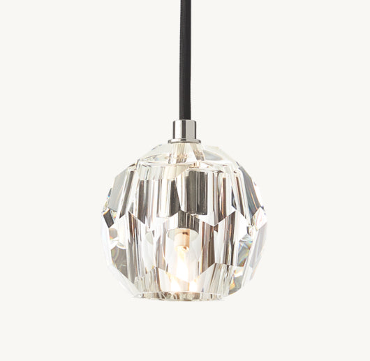 BOULE DE CRISTAL CLEAR GLASS CORD PENDANT