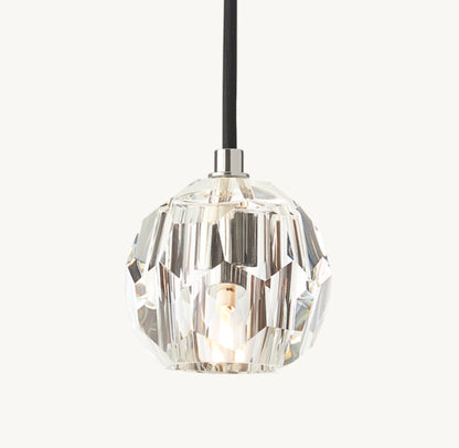 BOULE DE CRISTAL CLEAR GLASS CORD PENDANT