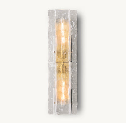 LATTICE CLEAR GLASS SCONCE