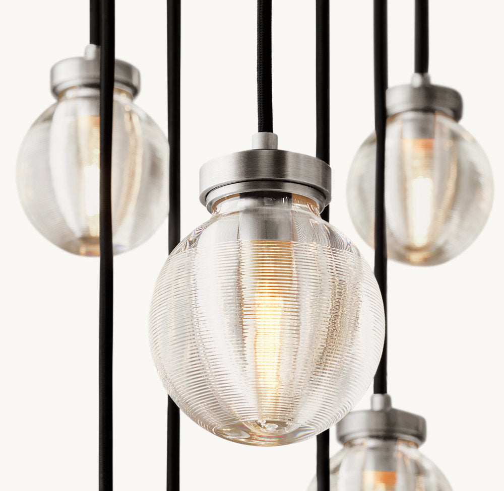 PEARL ROUND CHANDELIER 60"