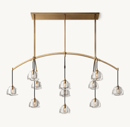 HEMISPHERE LINEAR CHANDELIER 72"